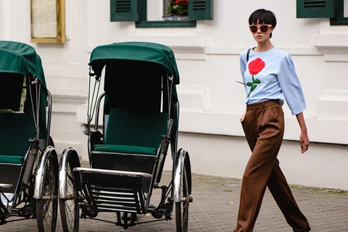 Đỗ Hà Next top model sành điệu xuống phố Hà Nội