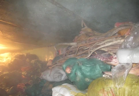 Phát hiện “tổng kho”…đuôi bò lậu