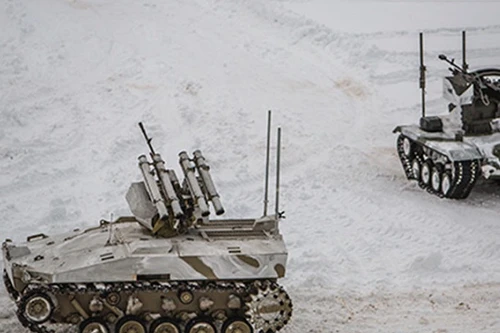 Xem xe tăng robot của Nga trình diễn khả năng chiến đấu