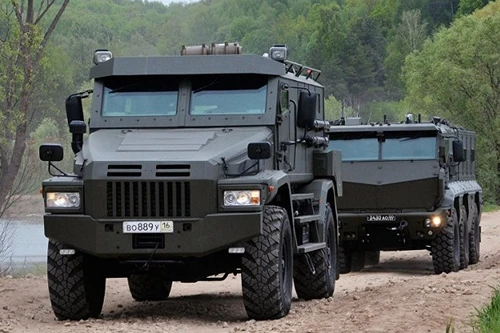Nga chạy thử xe bọc thép kháng mìn hạng nặng Patrol