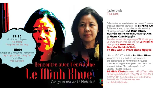 Nhà văn Lê Minh Khuê ra mắt tập truyện ngắn “Nhiệt đới gió mùa”