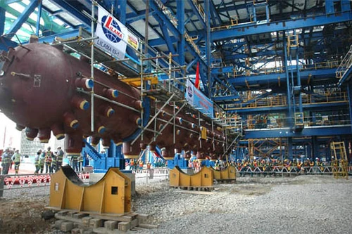 Lilama lắp đặt thành công bao hơi 1A- nhà máy nhiệt điện Mông Dương 1