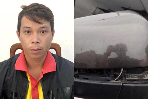 Đập phá ô tô người khác trong lúc cãi nhau với bạn gái