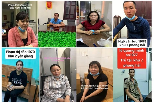 Triệt phá ổ nhóm đánh bạc khi đang say sưa sát phạt