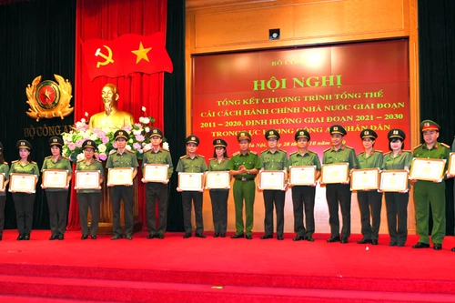 96,45% người dân, tổ chức hài lòng với sự phục vụ của lực lượng Công an 