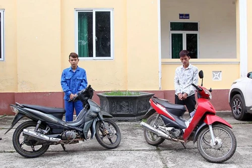 Hai tên trộm xe máy lần lượt sa lưới