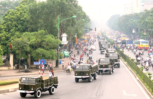 Nghi thức hộ tống linh cữu Đại tướng Võ Nguyên Giáp đã sẵn sàng