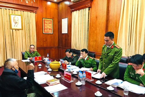 Công an thành phố Hà Nội tiếp công dân định kỳ