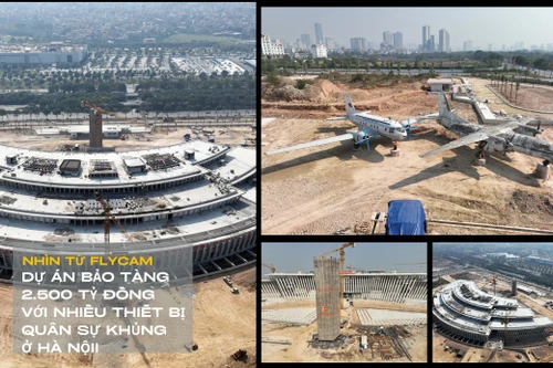 Tận mắt thấy dự án bảo tàng 2.500 tỷ đồng với nhiều thiết bị quân sự khủng ở Hà Nội