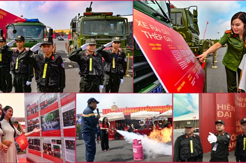 Hình ảnh nổi bật của Công an Thủ đô ở triển lãm "80 năm Hành trình Độc lập - Tự do - Hạnh phúc"