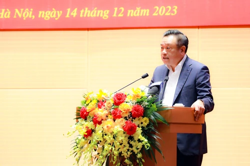 Chủ tịch Hà Nội yêu cầu tiếp tục đẩy nhanh tiến độ dự án đường vành đai 4 trong năm 2024