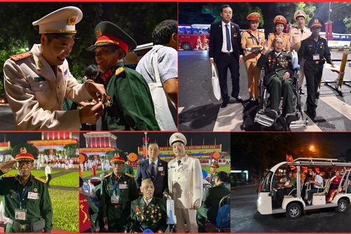 Chuyện ấm áp nghĩa tình của Công an Hà Nội ở sự kiện A80 rạng sáng 2-9