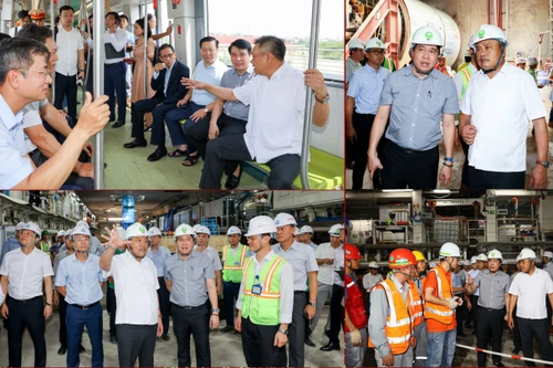 Chủ tịch Hà Nội trải nghiệm đường sắt đô thị Nhổn-Ga Hà Nội, yêu cầu phục vụ miễn phí người dân 15 ngày