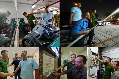 Cảnh sát PCCC Hà Nội đến từng chung cư ngăn chặn nguy cơ cháy nổ trong mùa nắng nóng