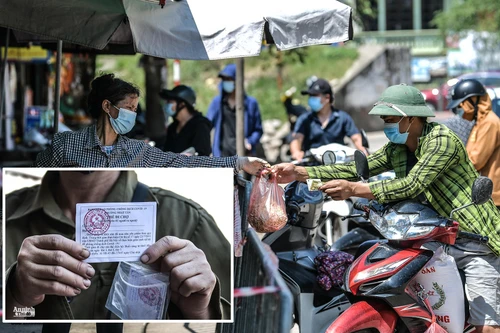 [Ảnh] Thăm chợ dân sinh đầu tiên ở Hà Nội áp dụng thẻ đi chợ theo ngày chẵn lẻ