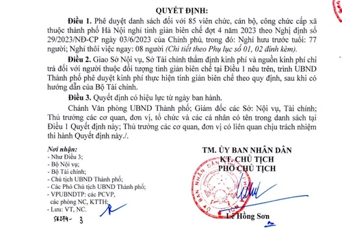 Hà Nội: 67 viên chức, giáo viên các trường xin nghỉ hưu trước tuổi, thôi việc ngay để tinh giản biên chế
