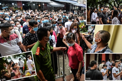  [ẢNH] Nghìn người chen chân đi lễ Phủ Tây Hồ, nhiều trường hợp không đeo khẩu trang