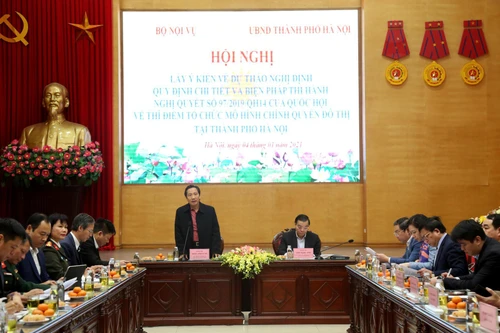 Hà Nội góp ý vào dự thảo nghị định thí điểm mô hình chính quyền đô thị