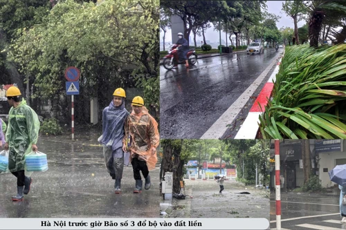 Hình ảnh Hà Nội trước giờ bão số 3 "tấn công" Thủ đô