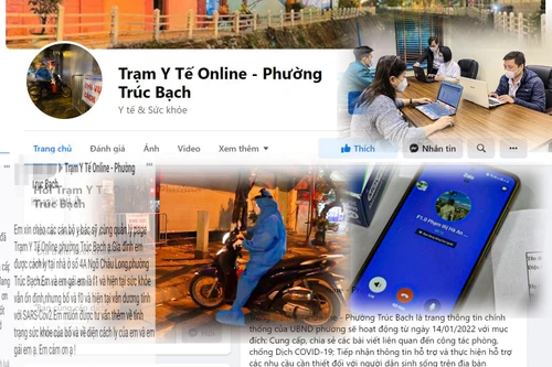 Cận cảnh trạm y tế online trên Facebook đầu tiên ở Thủ đô Hà Nội 