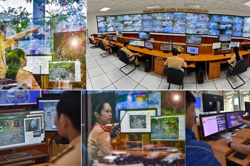Cận cảnh "mắt thần" điều hành giao thông, xử phạt nguội của CSGT Hà Nội