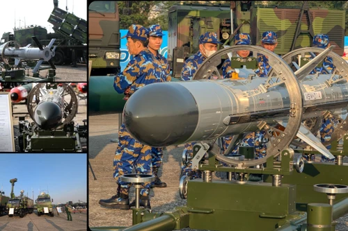 Tận mắt tổ hợp tên lửa đất đối hải Trường Sơn, tên lửa hành trình diệt hạm Sông Hồng của Việt Nam sản xuất