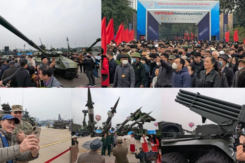 Hình ảnh ấn tượng ngày Triển lãm Quốc phòng quốc tế 2024 đón người dân tham quan