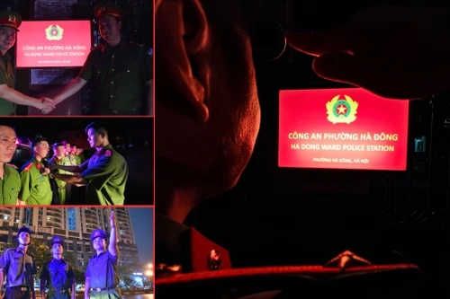 Khoảnh khắc lịch sử với công an xã, phường mới ở Hà Nội