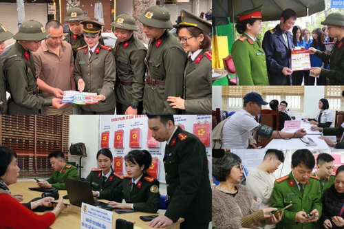 Hình ảnh ngày đầu ra quân của 8 đội xung kích thanh niên Công an Thủ đô