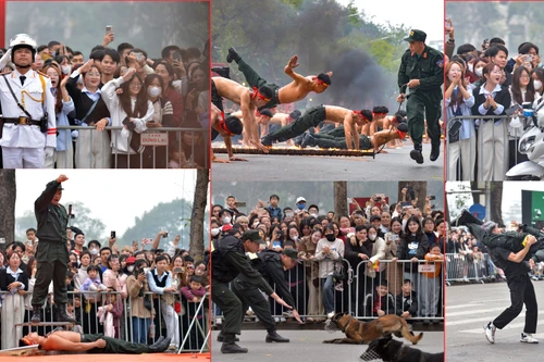 Trầm trồ, thán phục những màn biểu diễn đặc biệt của lực lượng CAND Việt Nam