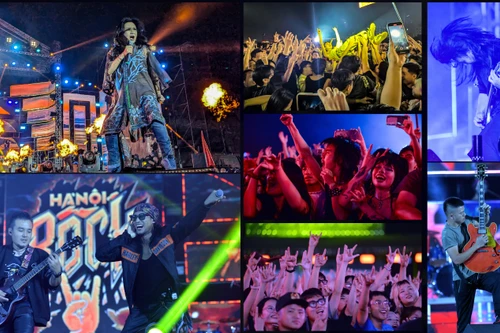 Những hình ảnh đặc biệt ấn tượng tại lễ hội âm thanh Hà Nội Rock 