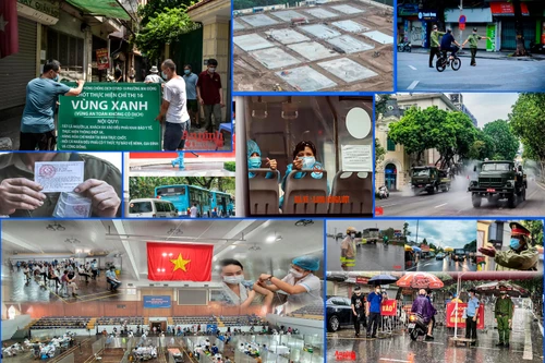 [ẢNH] Nhìn lại 15 ngày Hà Nội giãn cách xã hội bằng những hình ảnh "biết nói"