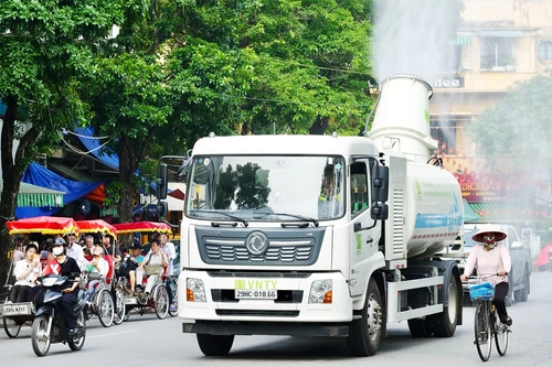 Hà Nội sẽ thí điểm công nghệ phun sương giảm bụi tại khu dân cư