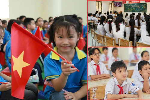 Rộn ràng không khí đón năm học mới tại xã đảo duy nhất ở Thủ đô