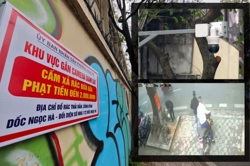 Quận trung tâm Hà Nội lắp 79 camera tại ‘điểm nóng’ vi phạm vệ sinh môi trường