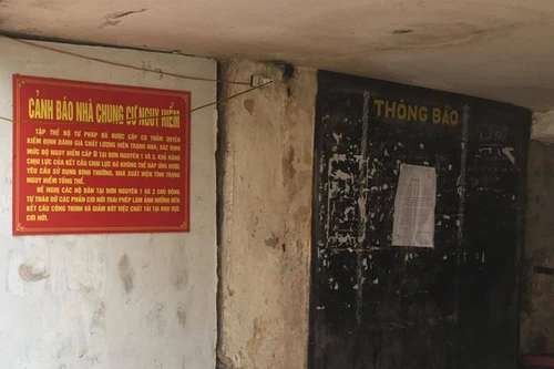 Hà Nội: Khẩn trương di dời người dân ra khỏi khu tập thể Bộ Tư pháp