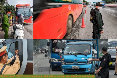 Xem 7 "Tổ liên quân" CATP Hà Nội đảm bảo an ninh trật tự, an toàn giao thông cửa ngõ Thủ đô