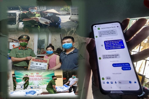 [ẢNH] Tuổi trẻ Công an Thủ đô dùng mạng xã hội hỗ trợ kịp thời lao động ngoại tỉnh bị mắc kẹt