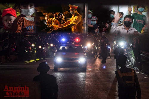 Hình ảnh khó quên khi Công an Thủ đô xuyên đêm giúp đồng bào vơi vất vả trên hành trình vạn lý về quê 