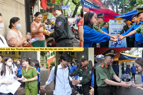 Thanh niên Công an Thủ đô ra quân tiếp sức mùa thi 2024