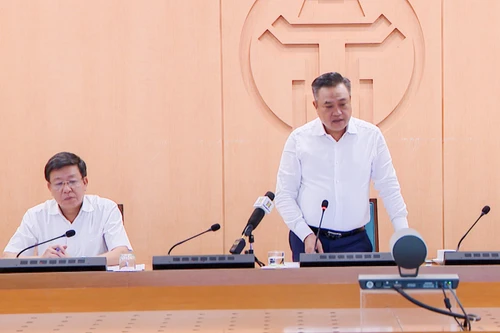 Chủ tịch Hà Nội chủ trì họp tháo gỡ khó khăn, tăng tốc giải ngân đầu tư xây dựng cơ bản