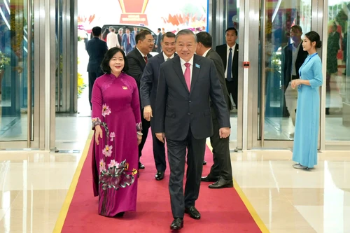 Hình ảnh Tổng Bí thư Tô Lâm dự khai mạc Đại hội Đảng bộ TP Hà Nội lần thứ XVIII