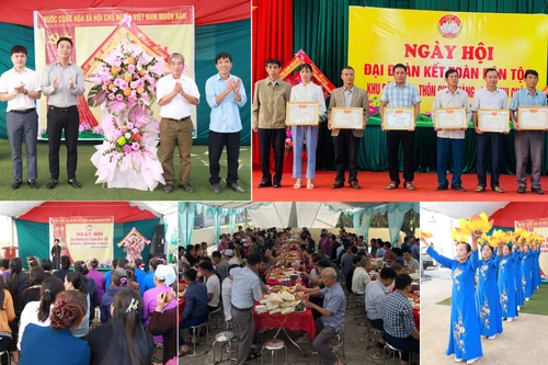 Náo nức Ngày hội Đại đoàn kết toàn dân tộc ở xã đảo duy nhất ở Thủ đô