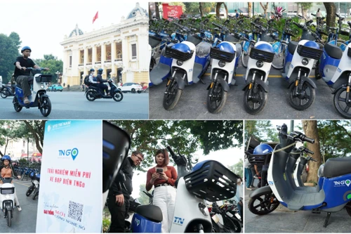 Cận cảnh xe đạp điện công cộng lần đầu có mặt và đang được trải nghiệm miễn phí ở Hà Nội