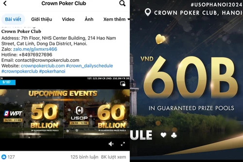 Loạt vi phạm của những “giải đấu poker” ở Hà Nội