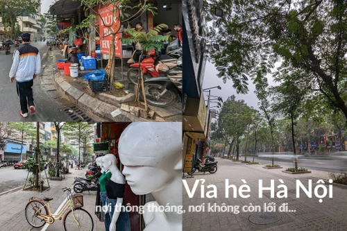 "Chiến dịch" lấy lại vỉa hè của Hà Nội: Nơi đã thông thoáng, chỗ vẫn y nguyên...