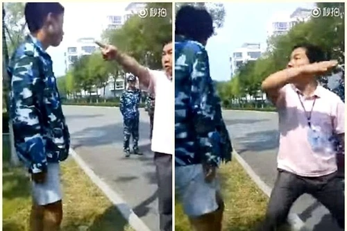 Trung Quốc: Trò đến lớp muộn, thầy tát không tiếc tay