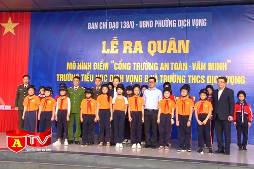 Ấn tượng mô hình điểm "Cổng trường an toàn - văn minh"