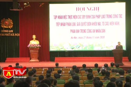 Tập huấn công tác giải quyết đơn khiếu nại, tố cáo, kiến nghị phản ánh trong CAND