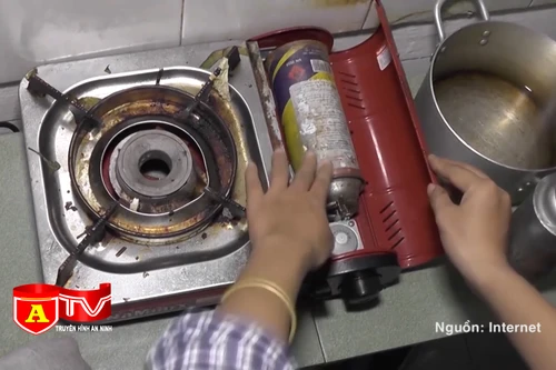 Tái sử dụng bình gas mini, nguy cơ cháy nổ cao